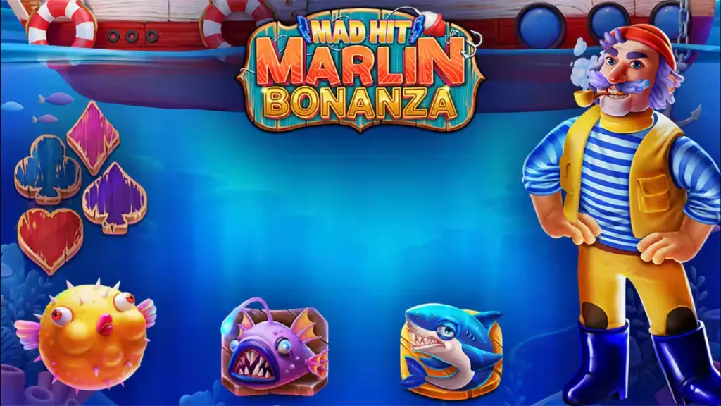 Mad Hit Marlin Bonanza - Banner with colorful fish.